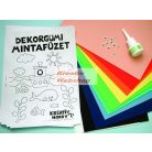 Dekorgumi EXTRA csomag - A4-es méretű színes dekorgumival, ragasztó és kiegészítők -22 db-os készlet