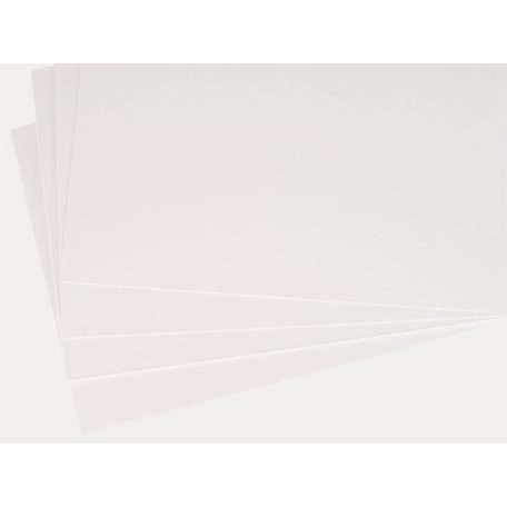 Paszpartu karton KLUG, savmentes - 1130 g/m2, 1,5 mm vastag, 80 x 100 cm - Fehér