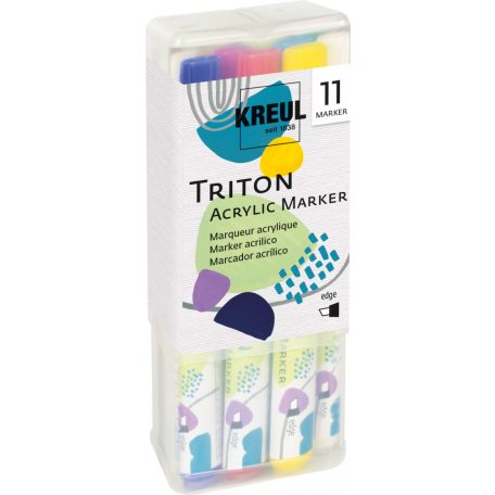 KREUL Triton Akril Marker készlet - Vágott (1-4 mm) Powerpack