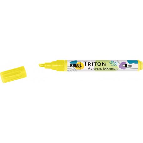KREUL Triton Akril Filctoll Vágott heggyel (1-4 mm) - Fluoreszkáló sárga