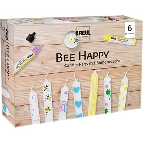 KREUL Gyertyatoll készlet 6 x 29 ml - Bee Happy