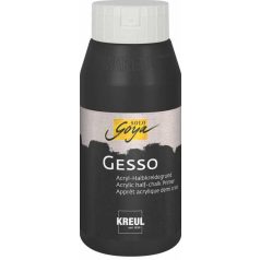 KREUL SOLO GOYA Gesso Primer - Fekete 750 ml
