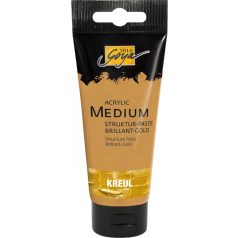   KREUL SOLO GOYA Medium Akrilhoz, tubusos, 100 ml - Struktúrapaszta, Fényes arany