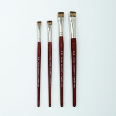   Ecset, természetes hatású SABLETEK ecset, Lapos, rövidszőrű 18