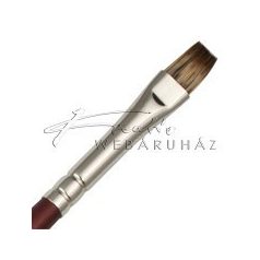 Ecset, természetes hatású SABLETEK ecset, Lapos rövidszőrű, olajhoz és akrilhoz 8