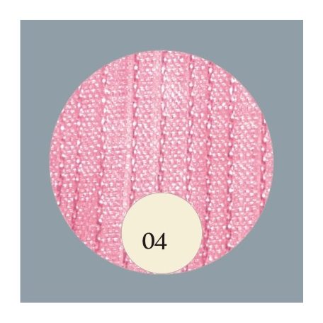 Organza szalag baba rózsaszín - keskeny (3 mm), 12 m hosszú tekercs