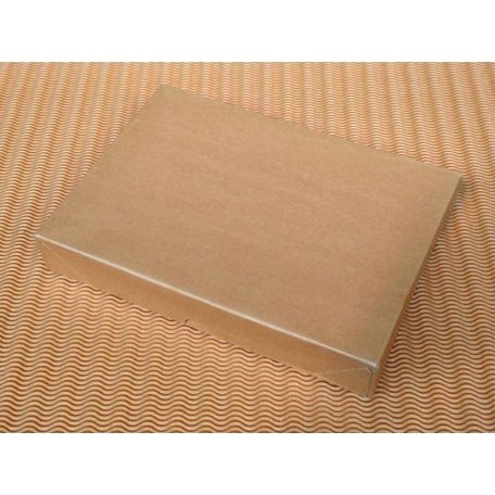 Kihajtogatható papírdoboz - natúr, lapos, A4, 5cm magas