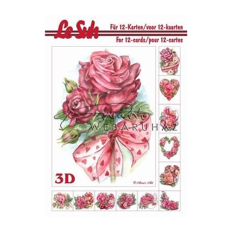 Rózsák és szívek, 3D füzet