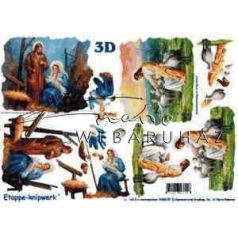 Szent család Betlehemben - Jézus a nyájjal, Fázisos 3D