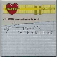   Ragasztókocka - Fekete 2mm - 3D Ragasztókocka 5 x 5 mm, holland