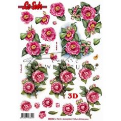 Vadrózsák, előre kivágott Fázisos 3D képek