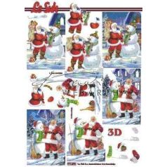 Mikulás hóemberrel, Fázisos 3D
