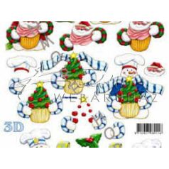 Hóember muffinnal, Fázisos 3D