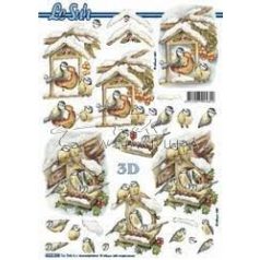 Madarak etetőkben, 3D