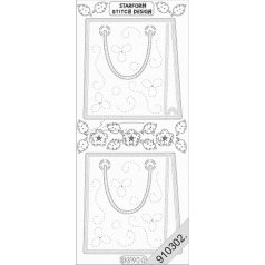 Arany Táska, virág, átlátszó Peel-Off