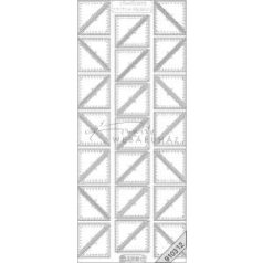 Ezüst Sarok, átlátszó Peel-Off