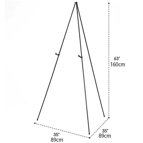 Festőállvány, Acél - MEEDEN Steel Folding Tripod Display Easel 63'' Tall Adjustable - 160cm