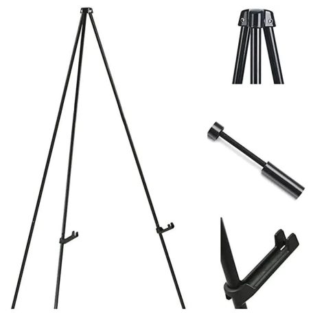 Festőállvány, Acél - MEEDEN Steel Folding Tripod Display Easel 63'' Tall Adjustable - 160cm