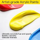 Akrilfesték készlet - MEEDEN Heavy Body Acrylic Paint Set, 9x60 ml  - Alapszínek