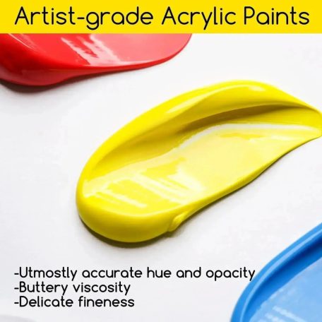 Akrilfesték készlet - MEEDEN Heavy Body Acrylic Paint Set, 9x60 ml  - Alapszínek