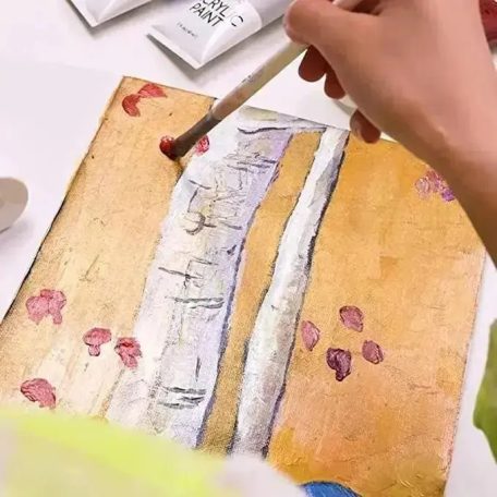 Akrilfesték készlet, sűrű - MEEDEN Heavy Body Acrylic Paint Set, 6 Metallic Colors (2 oz, 60 ml) - Metál színek 6 x 60 ml