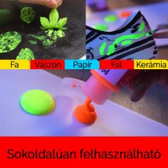   Akrilfesték készlet - MEEDEN Fluid Acrylic Paint Set, 6 Fluorescent Colors (2 oz, 60 ml)