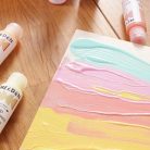 Akrilfesték készlet - MEEDEN Fluid Pastel Acrylic Paint Set, 6 Vibrant Colors (2 oz, 60 ml)