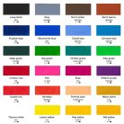 Művész Gouache festék készlet - MEEDEN Art 24 x 12 ml, tubusos