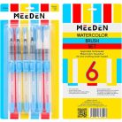 Tölthető nyelű ecsetkészlet, adagolóval - M-ART MEEDEN - 6 db-os készlet