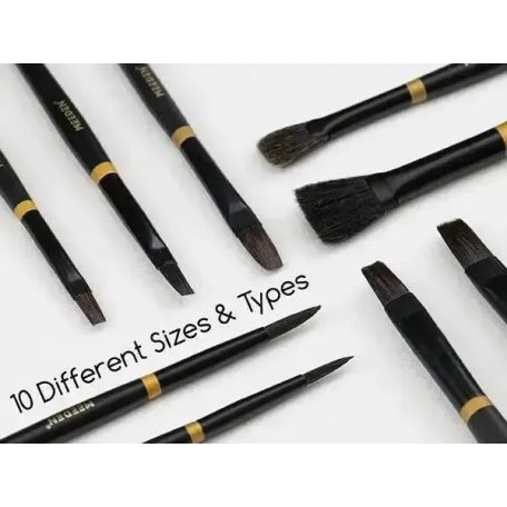 Ecsetkészlet - MEEDEN Art Olajfestő ecsetkészlet - 10 db-os szett