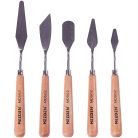 Festőkés készlet - MEEDEN Painting Mixing Scraper, 5 Pcs Artist Stainless Steel Painting Knife Set
