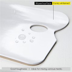   MEEDEN Art Eldobható papír paletta tömb, fehér - 23x30,5 cm, 80 gr, 20 lap