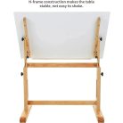 Rajz- és Festőasztal, állítható rajzszékkel - MEEDEN Natural Wood Drafting Table & Stool Set