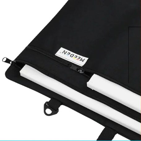 Portfolio táska, Nagyméretű - MEEDEN Studio Art Portfolio Case - Két rekeszes, két cipzáros, tolltartóval - 78x58x5cm