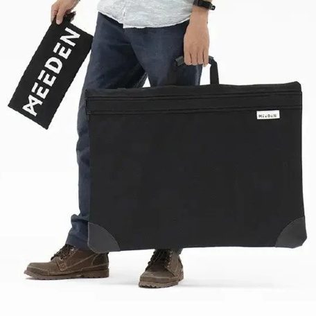 Portfolio táska, Nagyméretű - MEEDEN Studio Art Portfolio Case - Két rekeszes, két cipzáros, tolltartóval - 78x58x5cm