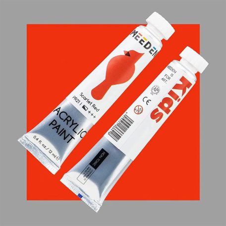 Akrilfestő készlet festőállvánnyal - MEEDEN Kids Acrylic Painting Kit with Wood Table Easel