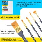 Akrilfestő készlet festőállvánnyal - MEEDEN Kids Acrylic Painting Kit with Wood Table Easel