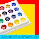 Színkeverő paletta -  MEEDEN 24-lyukú kerámia paletta fedéllel