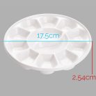 Színkeverő paletta - MEEDEN 12-Well Round Porcelain Palette