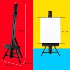 Asztali Festőállvány, Alumínium - MEEDEN Aluminum Adjustable Tabletop Easel