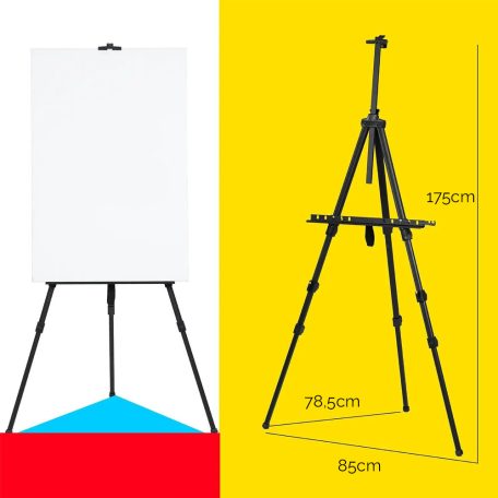 Tábori festőállvány - MEEDEN Alumínium terepállvány hordtáskával