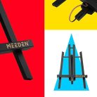 Asztali Festőállvány, fekete fenyő - MEEDEN A-Frame Tabletop Easel 30,5cm