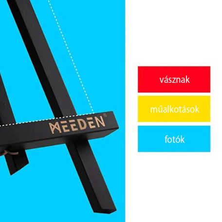 Asztali Festőállvány, fekete fenyő - MEEDEN A-Frame Tabletop Easel 40,5cm