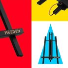 Asztali Festőállvány, fekete fenyő - MEEDEN A-Frame Tabletop Easel 40,5cm