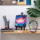 Asztali Festőállvány, fekete fenyő - MEEDEN A-Frame Tabletop Easel 40,5cm