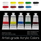 Festőkészlet festőálvánnyal - MEEDEN Artist Acrylic Painting Set with Sketch Easel Box