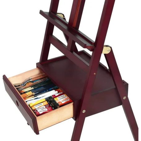 Festőállvány, műtermi, fiókos, előredönthető - MEEDEN Tilt H-Frame Studio Easel