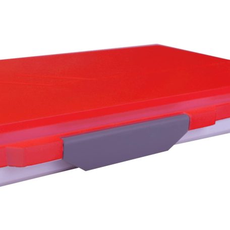 Színkeverő paletta - MEEDEN 33 férőhelyes, légmentesen záródó, fedeles műanyag paletta - Piros fedél