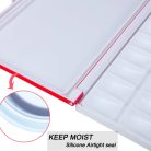 Színkeverő paletta - MEEDEN 33 férőhelyes, légmentesen záródó, fedeles műanyag paletta - Piros fedél