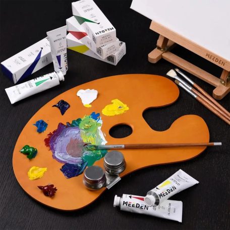 Festőpaletta - MEEDEN Wooden Oil Finished Palette 15.7"x11.8"